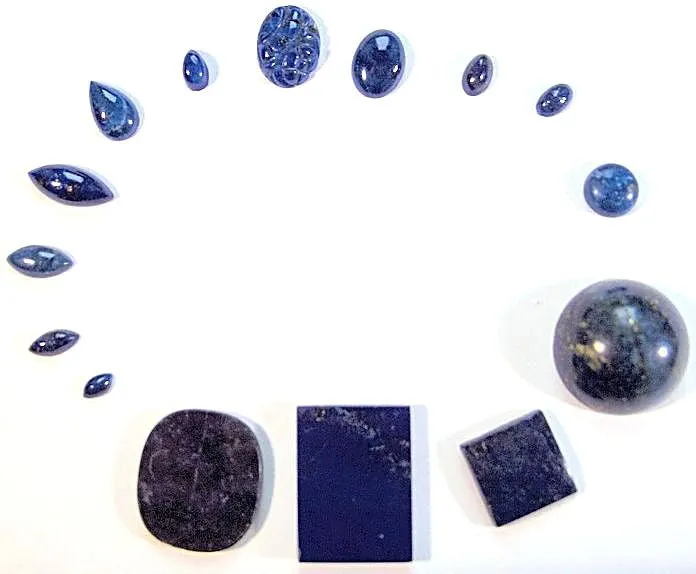 10mm Lapis Lazuli Square Buff Top