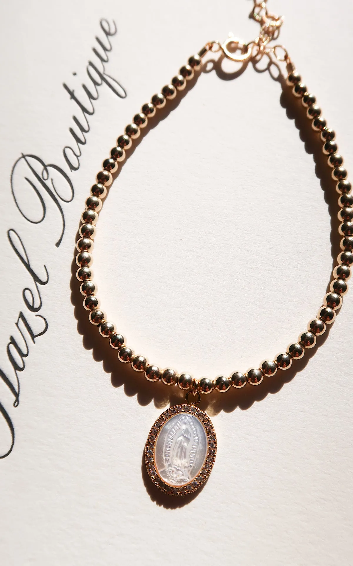 14k Gold Filled Saint Mary Bracelet