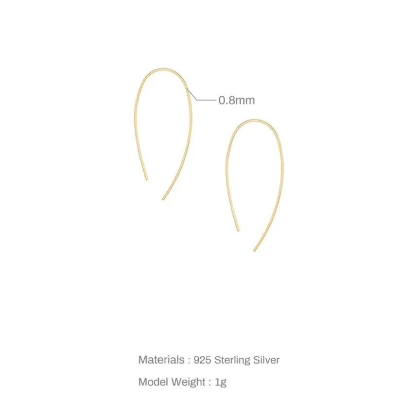 18K Gold-Filled Threader Earrings