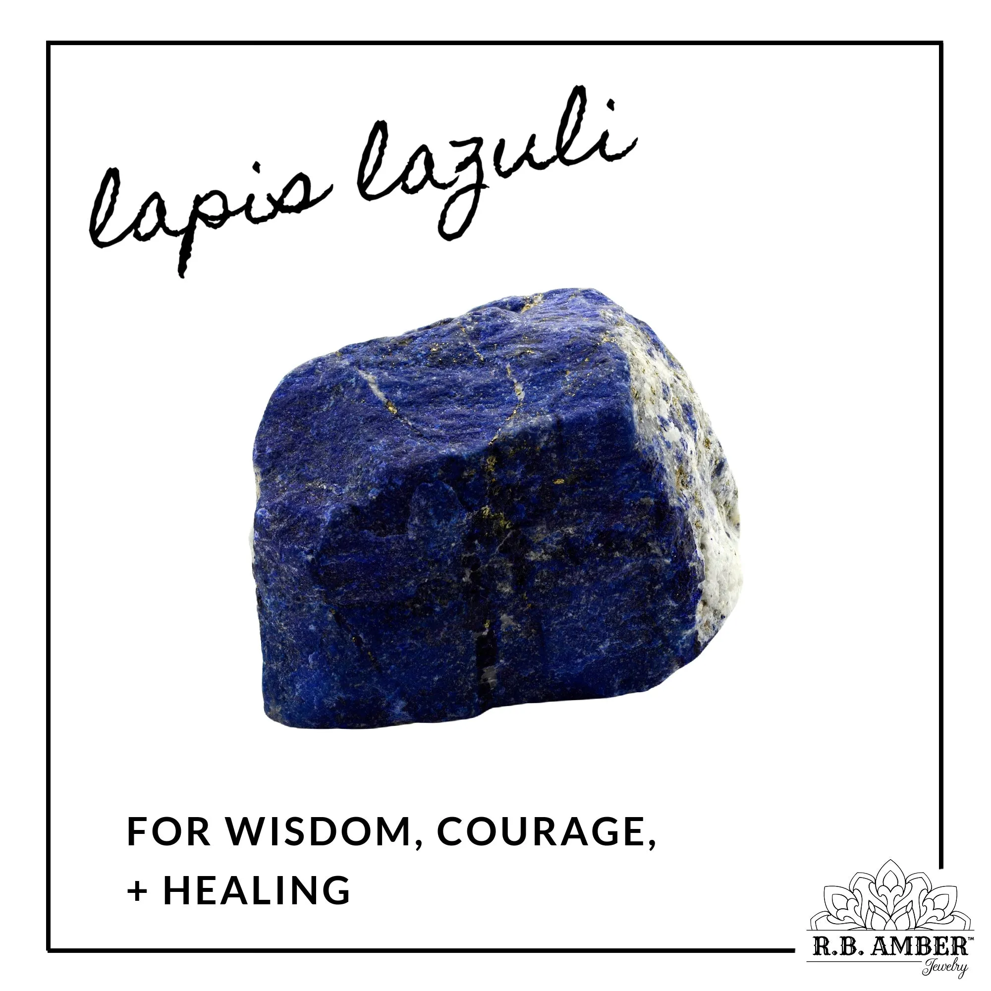 Adults | Lapis Lazuli   Cognac Amber Bracelet