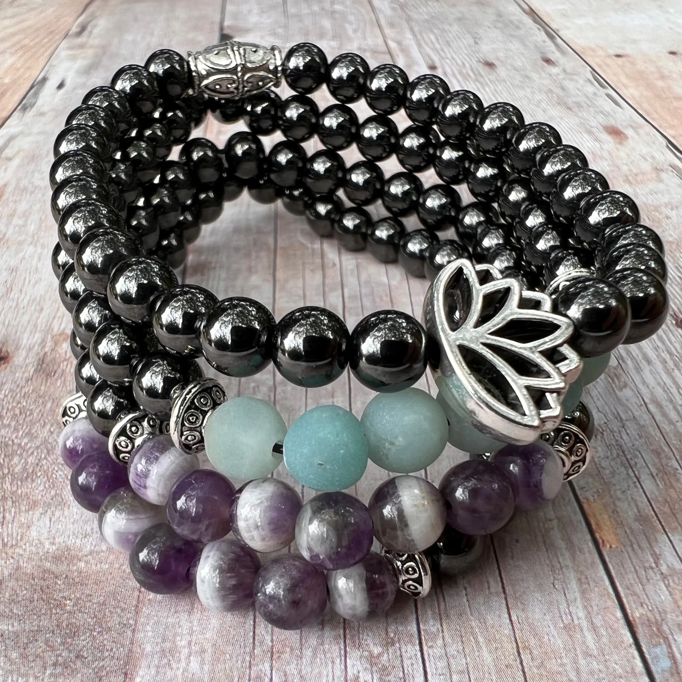 Adults | Lapis Lazuli   High Power Magnetic Hematite Bracelet