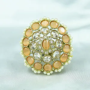 Antique  Cocktail Peach Ring 19856-7040
