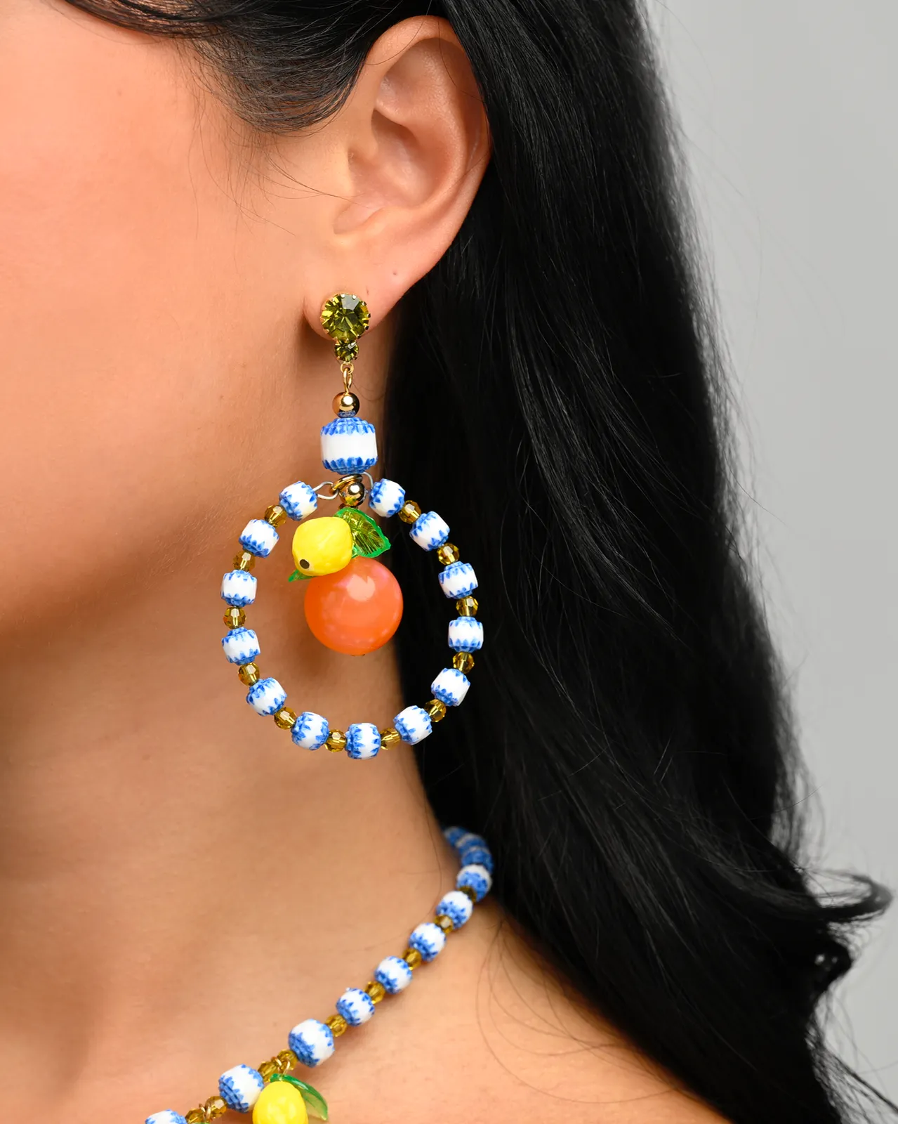APEROL FRUTTA HOOP EARRINGS