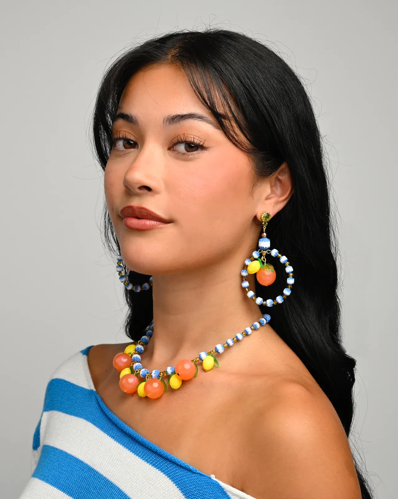 APEROL FRUTTA HOOP EARRINGS