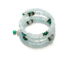 Azul Aquamarine Stone Wrap Bracelet
