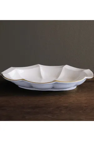 Beatriz Ball Encanto Devon Oval Platter - Periwinkle & White