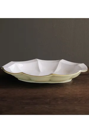 Beatriz Ball Encanto Devon Oval Platter - Pistachio & White