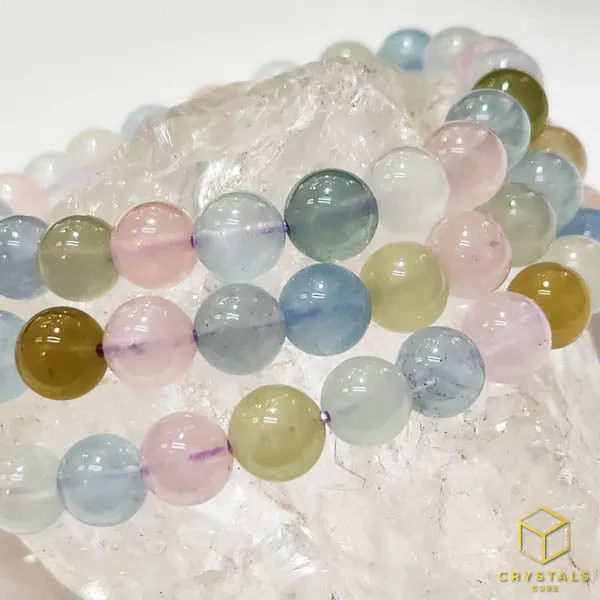 Beryl*** (Aquamarine & Morganite) Bracelet 8.5-9mm