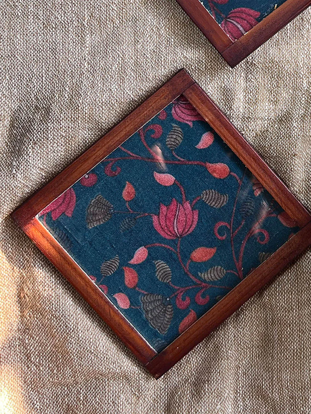 Botanical Bliss Silk  Coaster