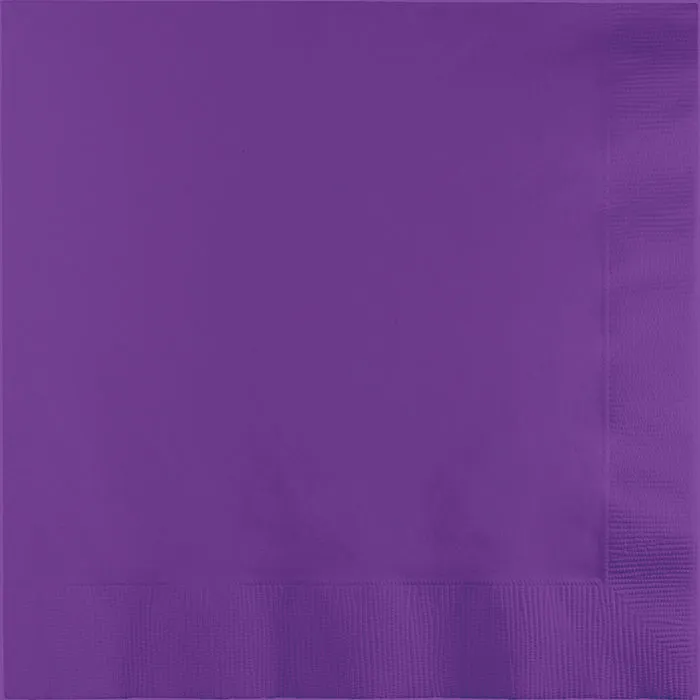 Bulk Pack of 100 Amethyst Luncheon Napkins 3Ply