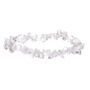 Clear Quartz Crystal Chip Bracelet