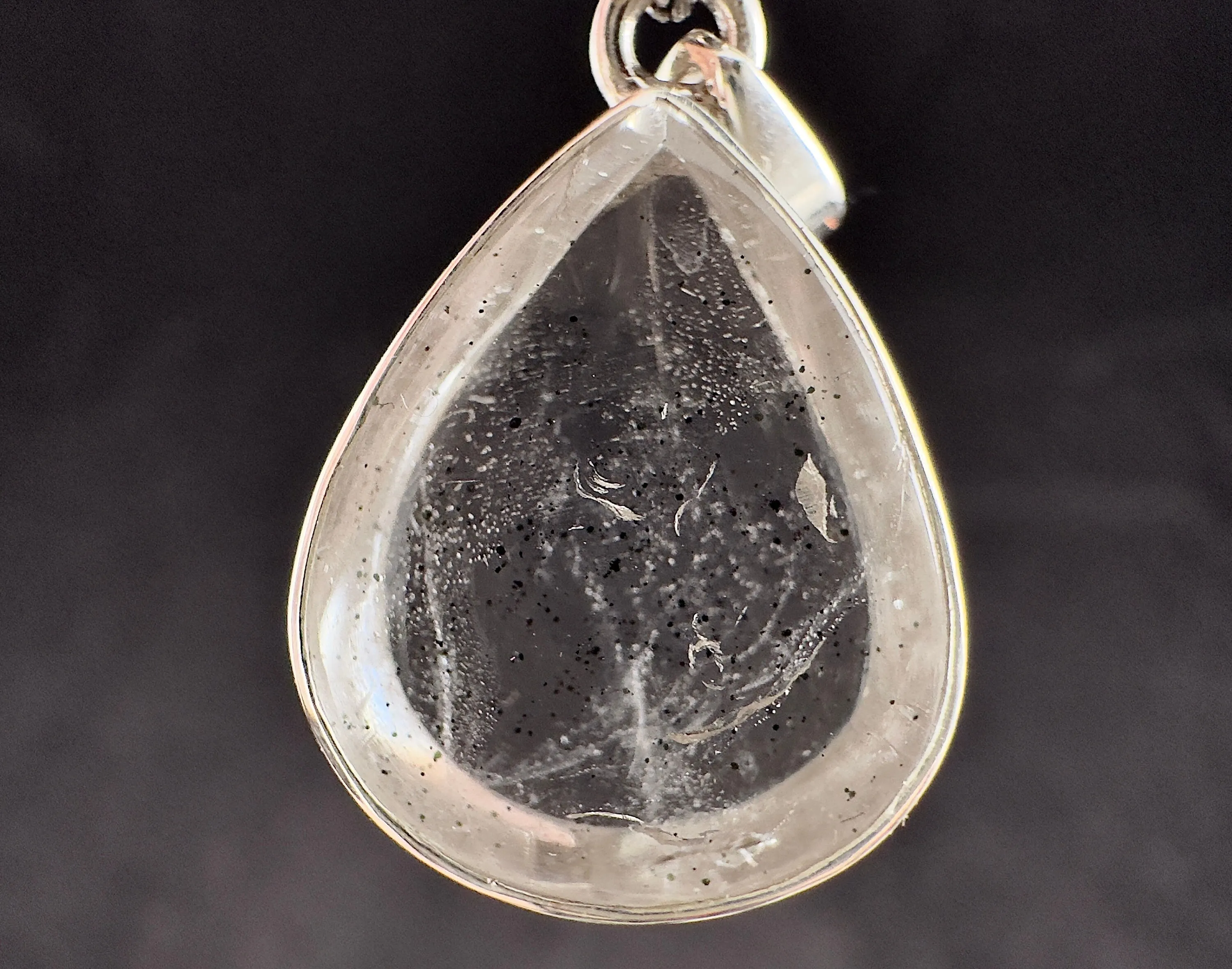 COVELLITE Pink Fire Quartz Crystal Pendant - Fine Jewelry, Healing Crystals and Stones, 54293