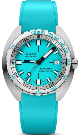 Doxa Sub 300T Aquamarine Rubber