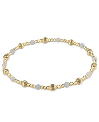 Enewton - Dignity Sincerity Pattern 4mm Bead Bracelet - Aquamarine