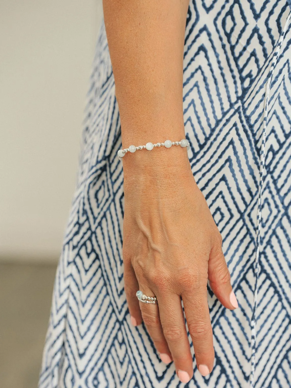 Florence Aqua Marine Popcorn Bracelet