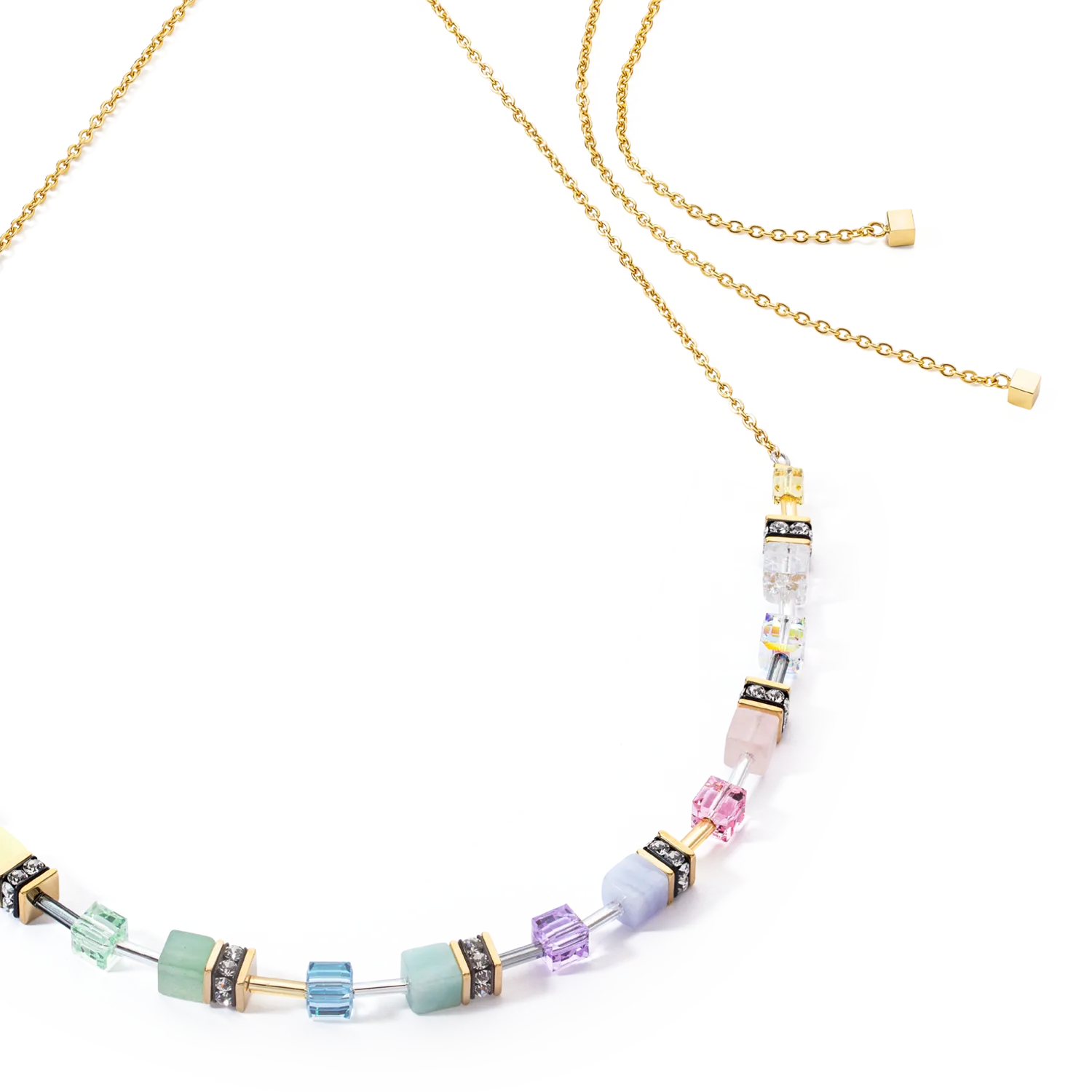 GeoCUBE® Iconic Nature Chain necklace pastel