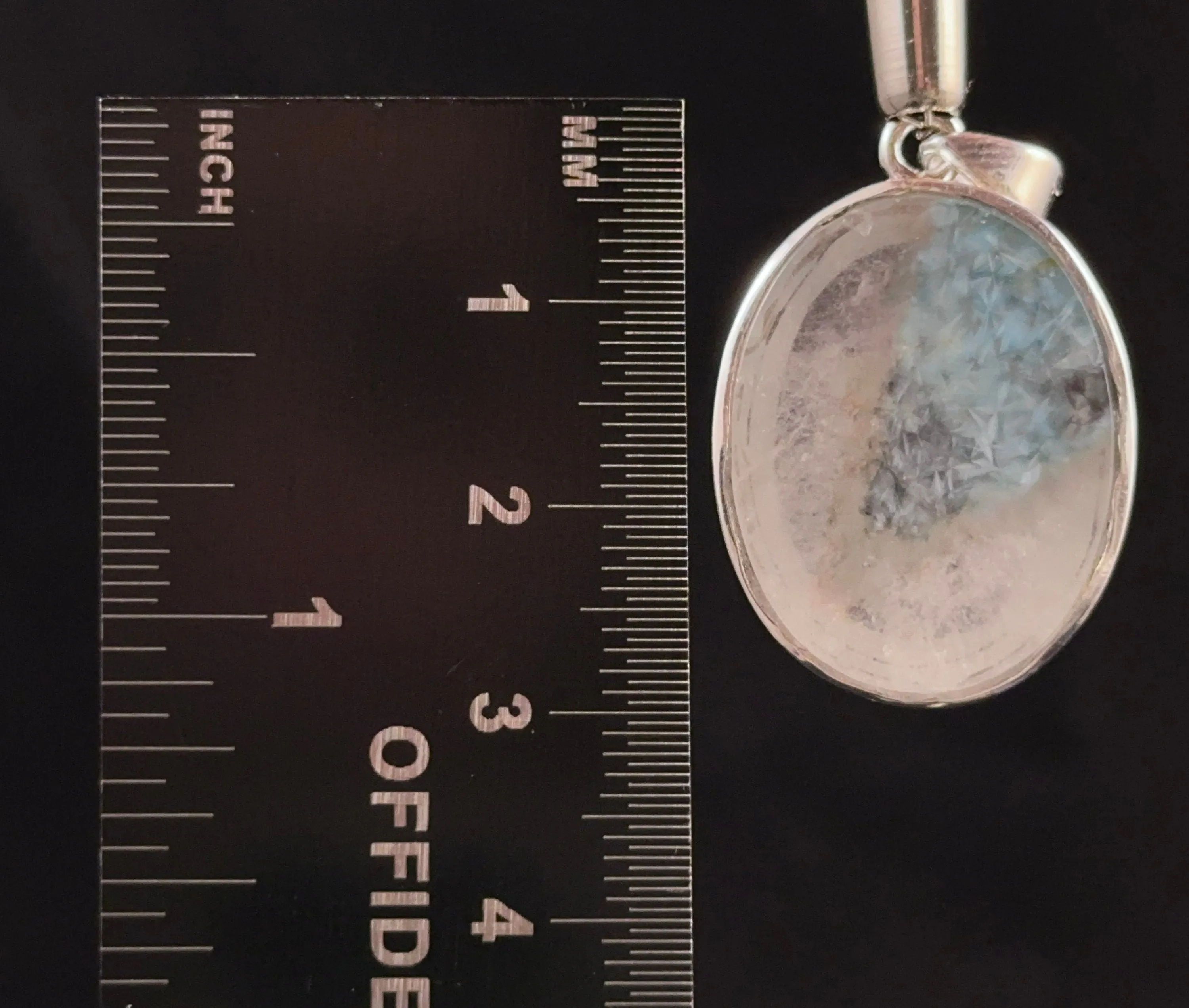 GILALITE in QUARTZ Pendant - State of Paraíba, Brazil - Rare Medusa Paraiba Quartz, One-of-a-Kind, Polished Crystal Cabachon, 53822