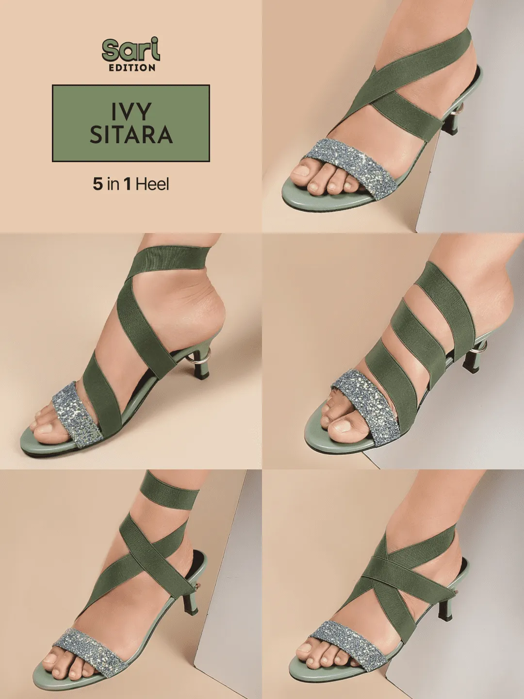Ivy Sitara 5 in 1 Heels