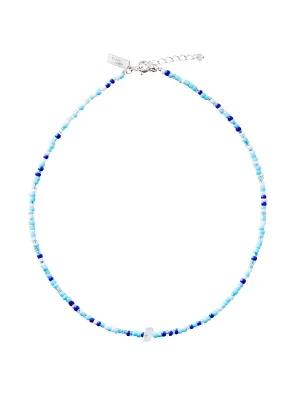 little kkj | seaside necklace | aquamarine
