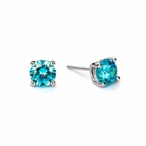 March Birthstone Earrings - Aquamarine