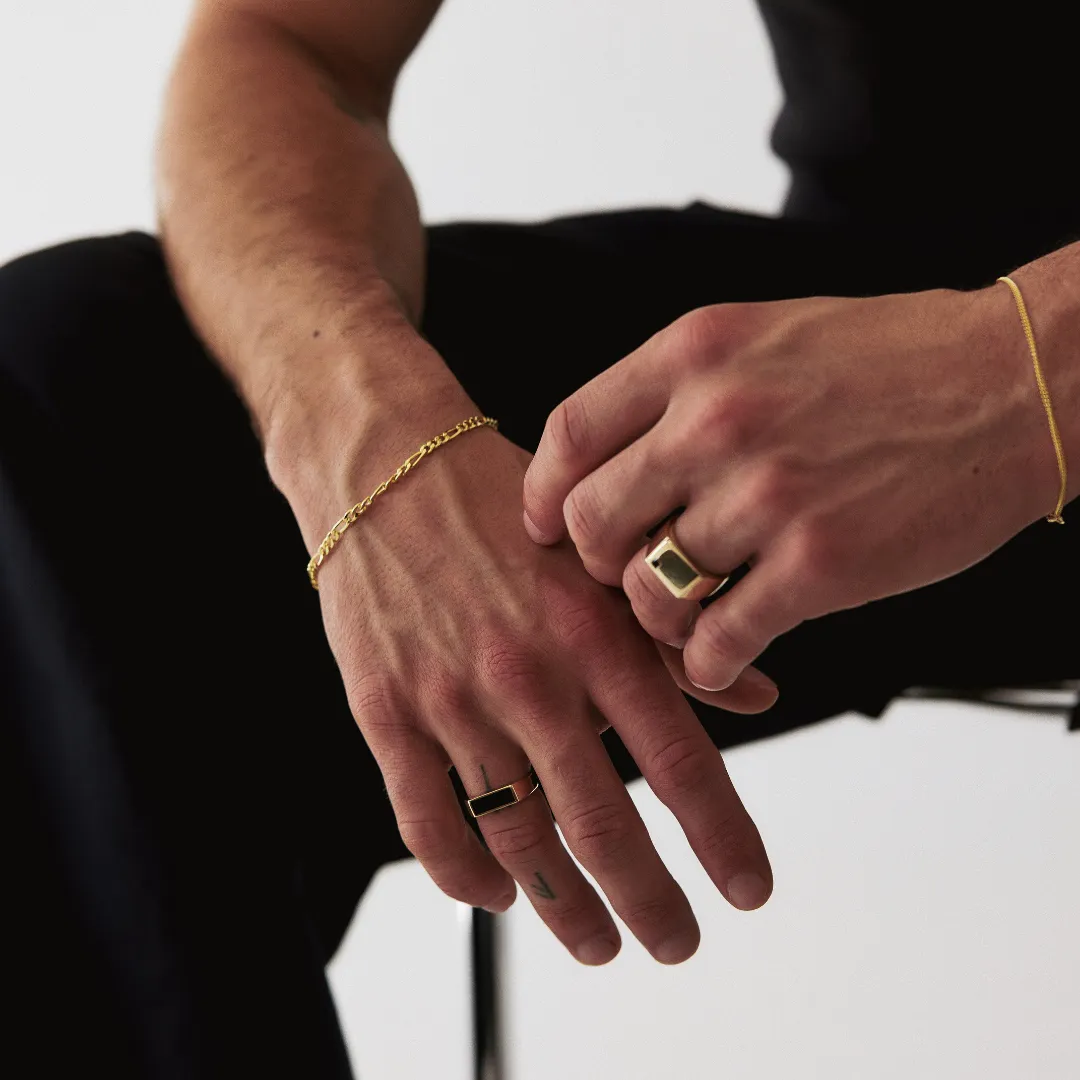 Men's Figaro Bracelet - Gold