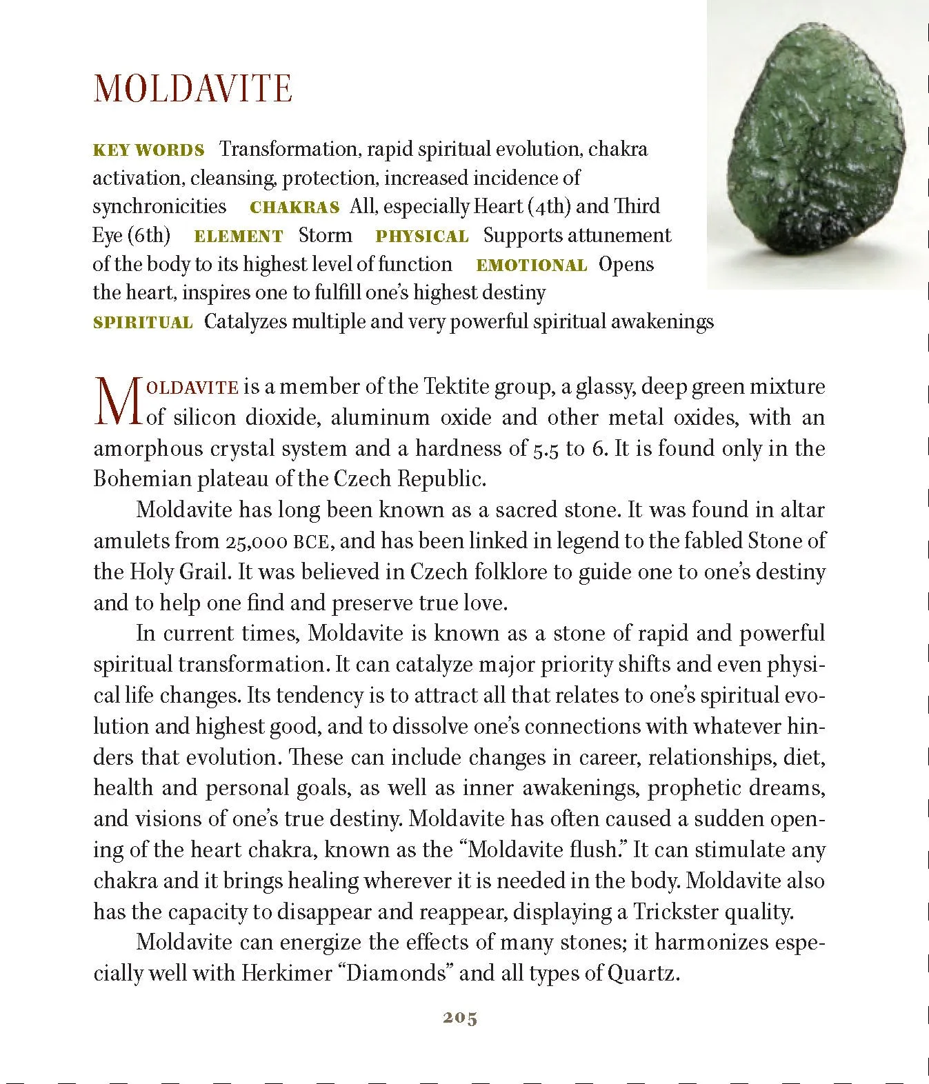 Moldavite Citrine & Garnet Magician Stone Pendant