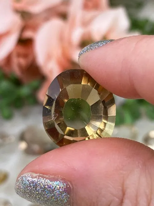 Natural Citrine Faceted Gems