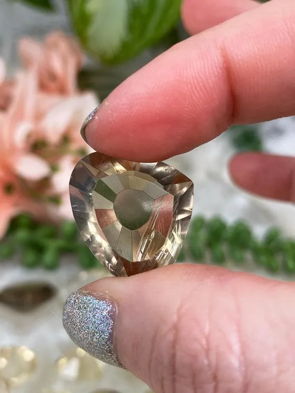 Natural Citrine Faceted Gems
