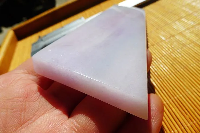 Natural Jade Rough Jadeite Raw (128g,11.8X4.5X0.8cm)