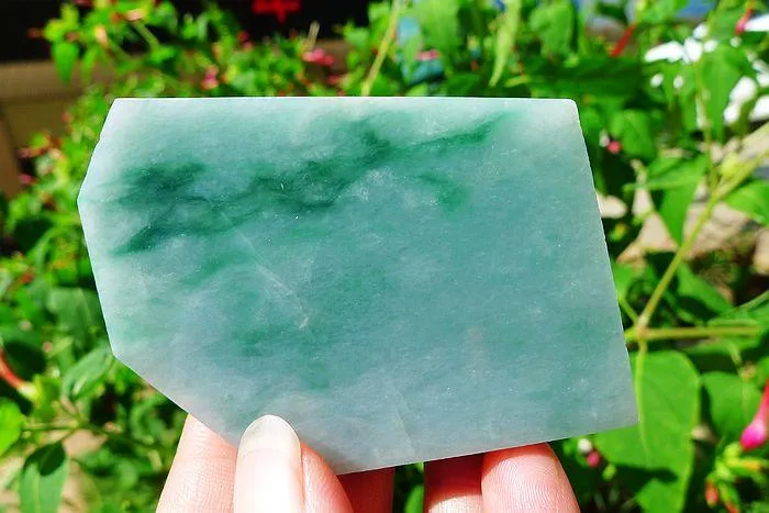 Natural Jade Rough Jadeite Raw (95g,6.6X5.2X0.9cm)