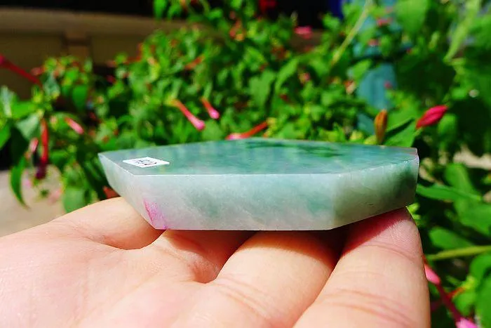Natural Jade Rough Jadeite Raw (95g,6.6X5.2X0.9cm)