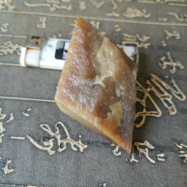 Natural Kunlun Jade Rough Nephrite Raw (156g, 5.5X4X2.5cm)