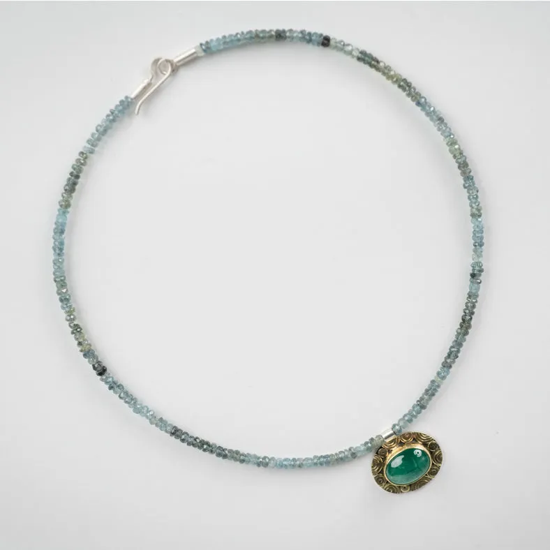 Osaka Emerald & Moss Aquamarine Necklace