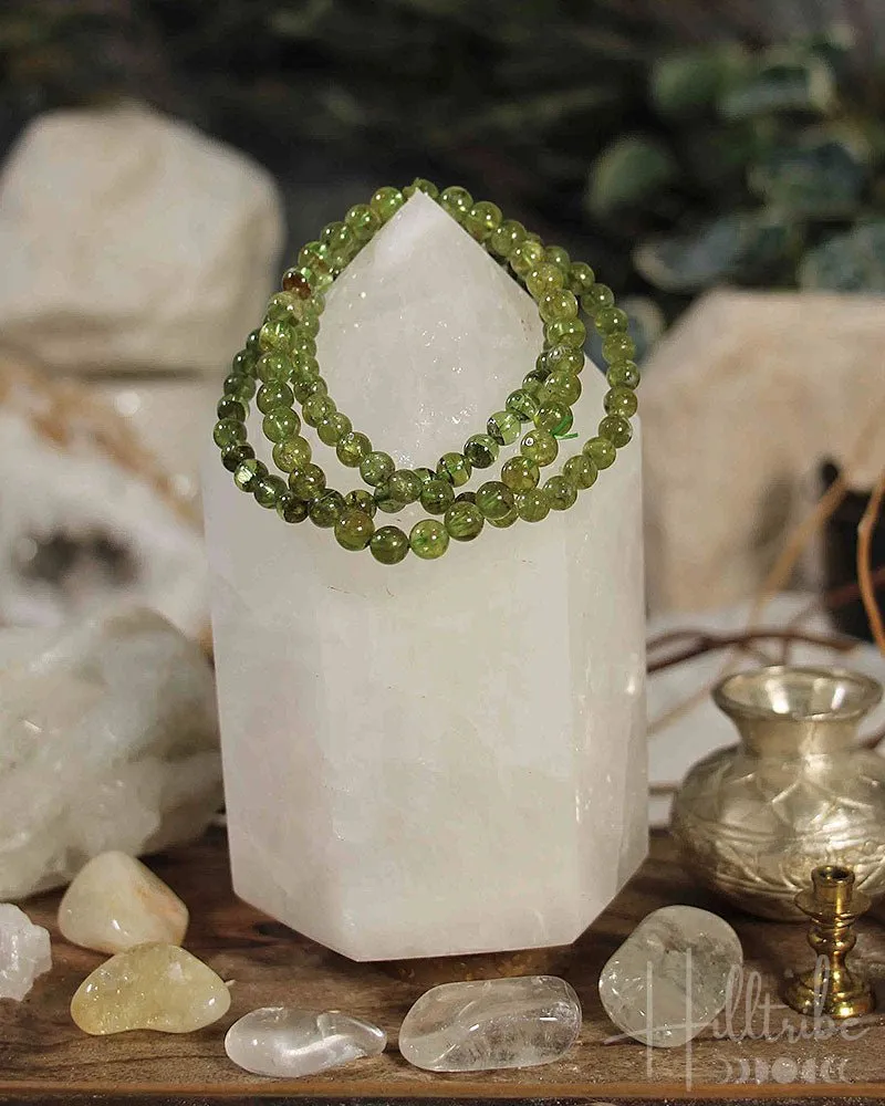 Peridot Gemstone Power Bracelet 6mm