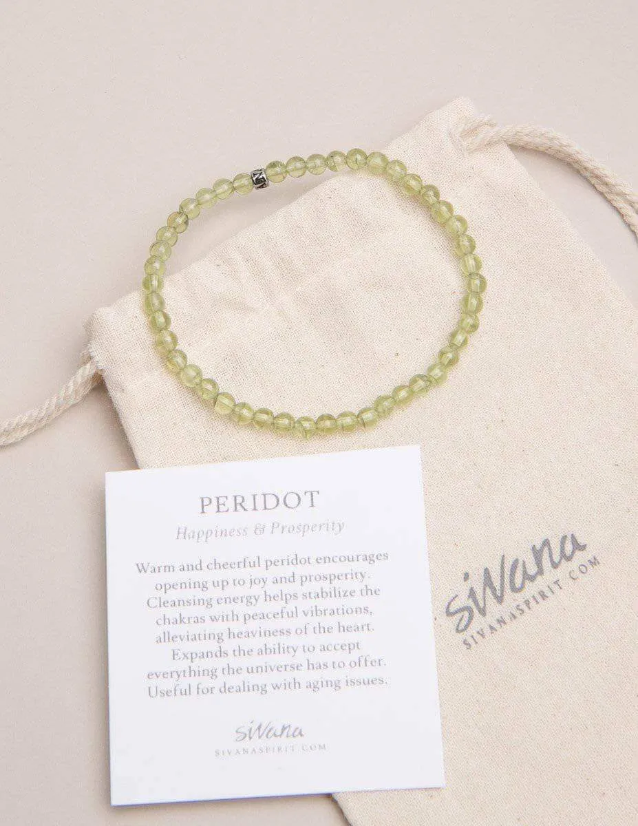 Peridot Mini Energy Gemstone Bracelet