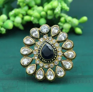 Polki Cocktail Blue Ring 12509-8973