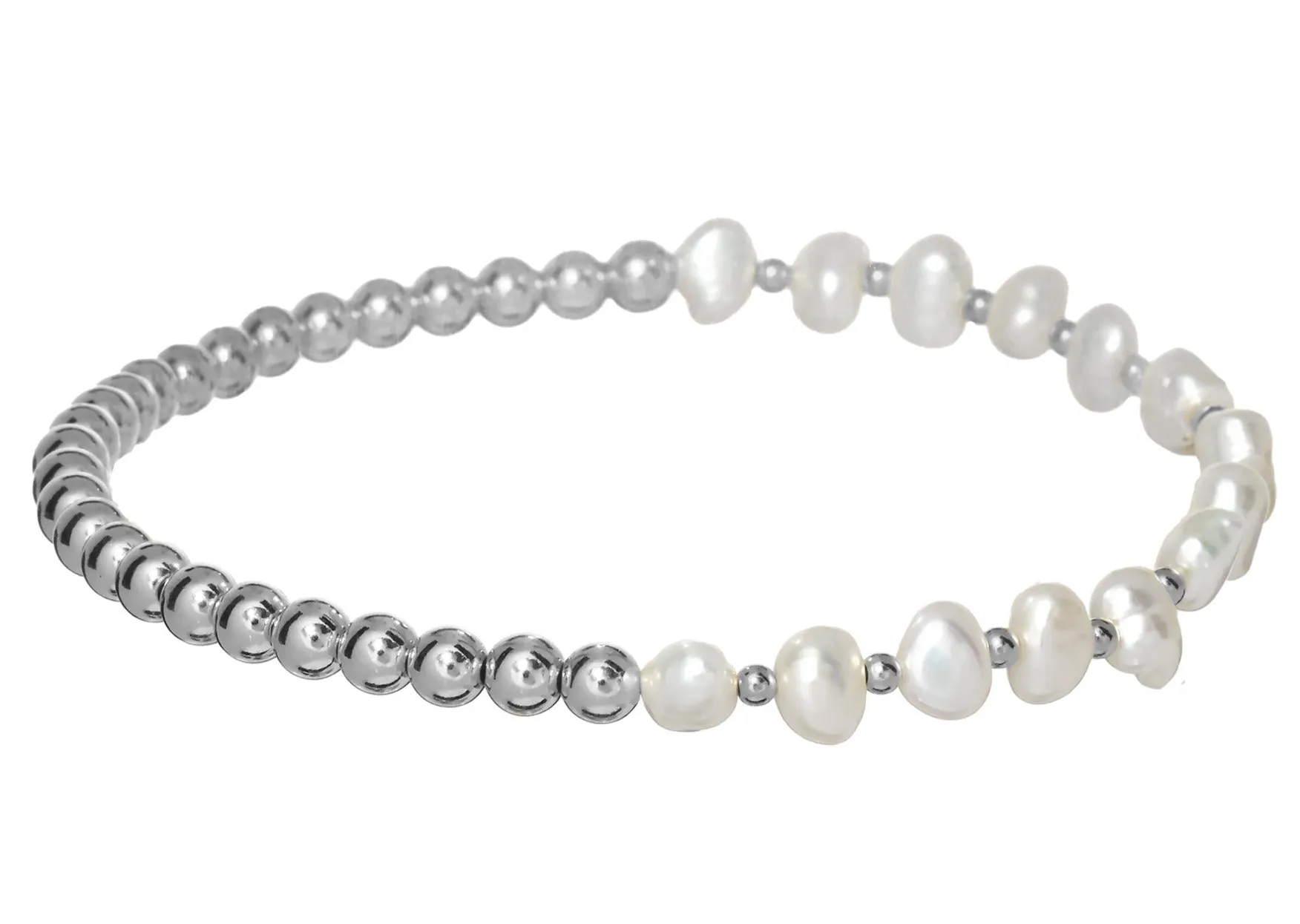 "IVY" 14k gold-filled & pearl beaded bracelet
