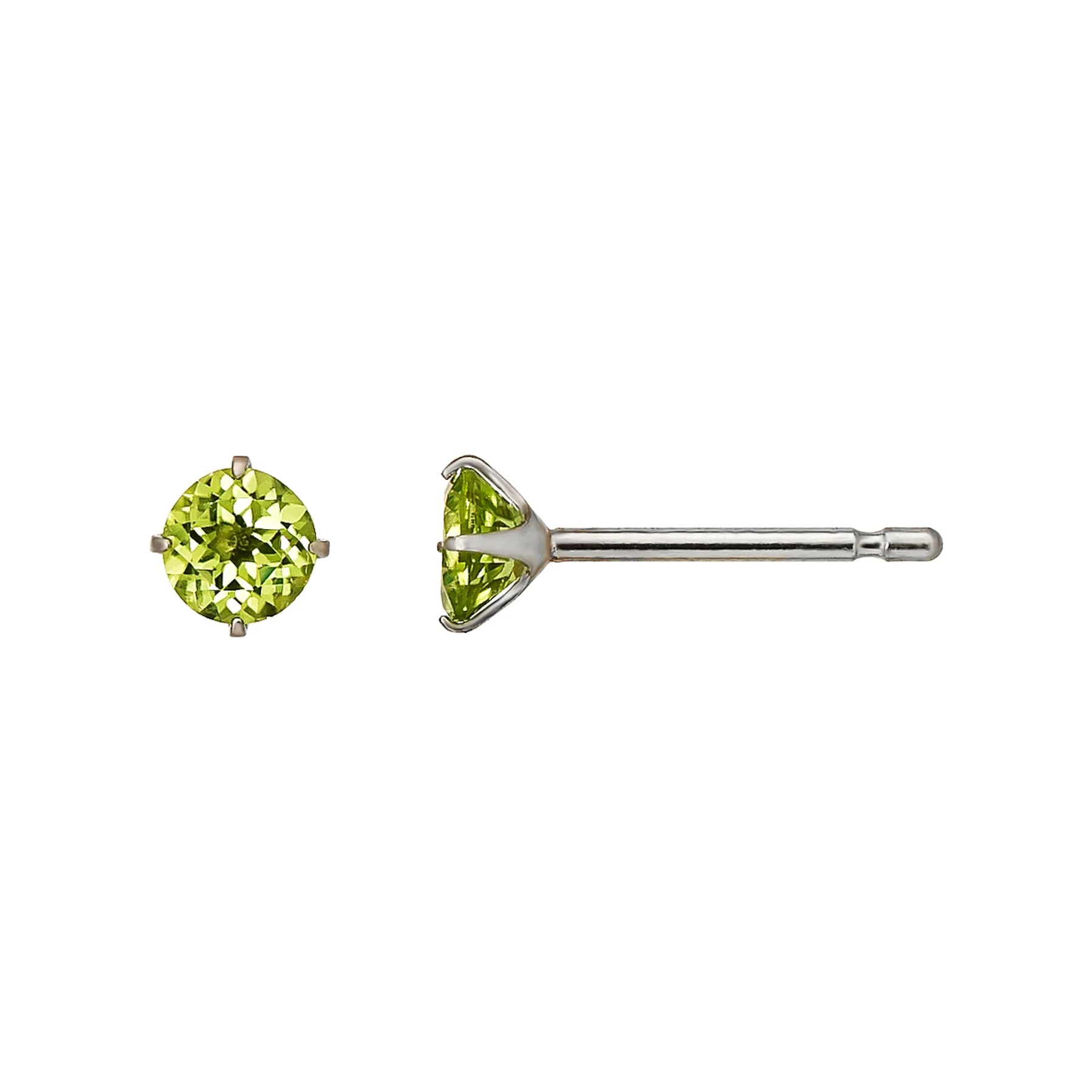 [Second Earrings] Platinum Peridot Earrings