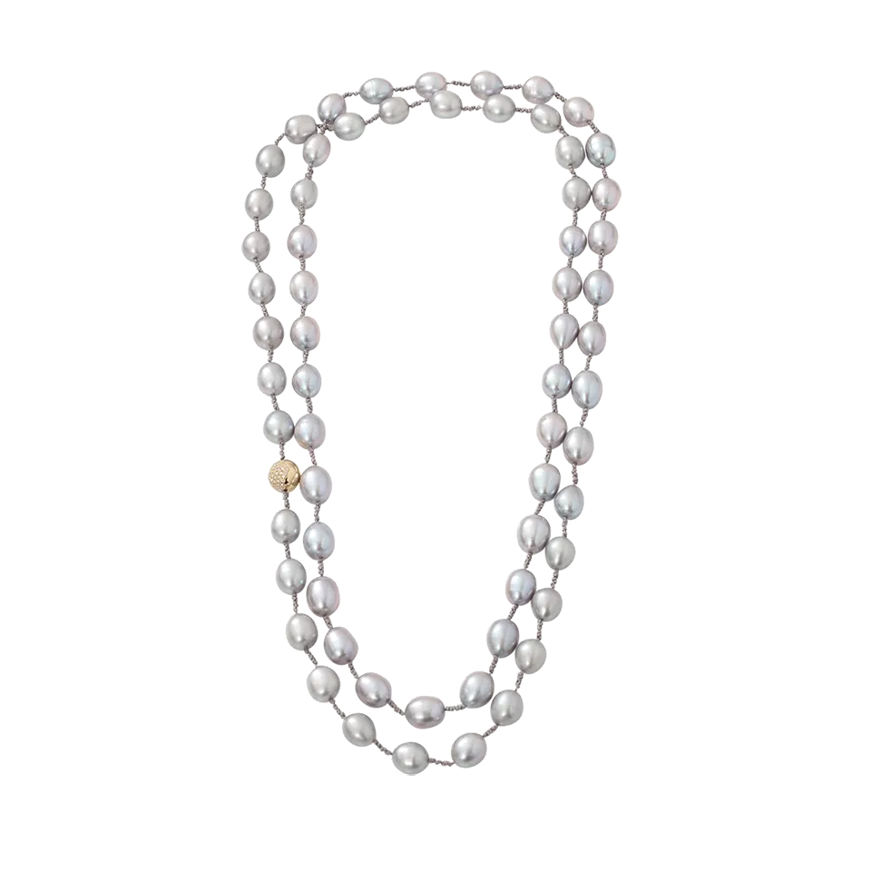 Silver Freshwater Pearl Necklace
