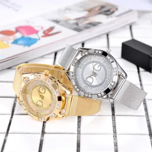 Stainless Steel Luxury Quartz Watch For Women