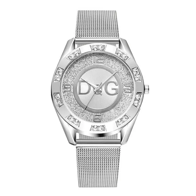 Stainless Steel Luxury Quartz Watch For Women