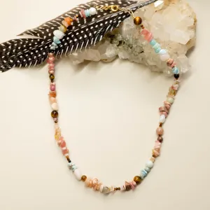 ‘The Wanderer’ Beaded Crystal Necklace