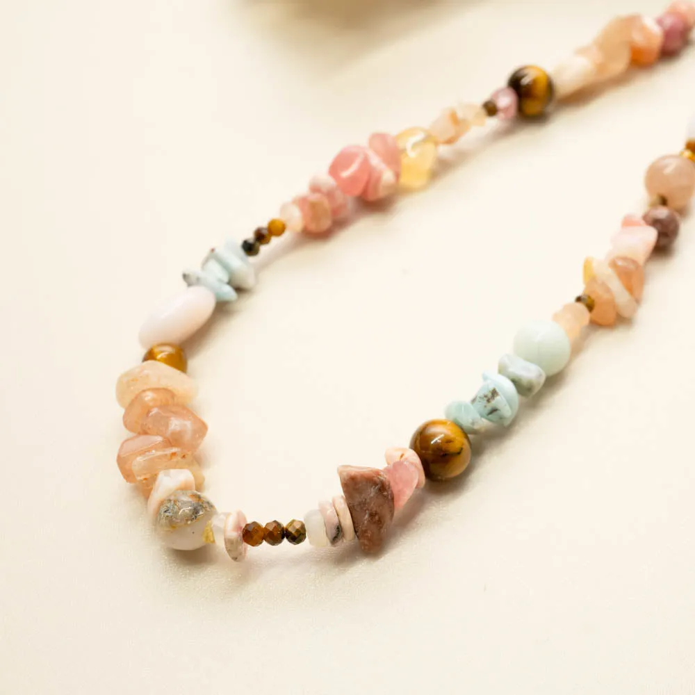 ‘The Wanderer’ Beaded Crystal Necklace