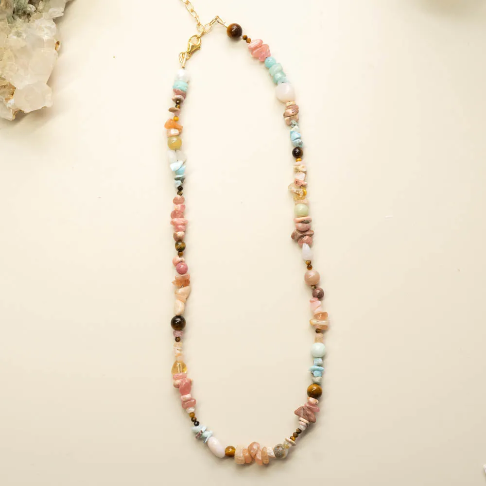 ‘The Wanderer’ Beaded Crystal Necklace
