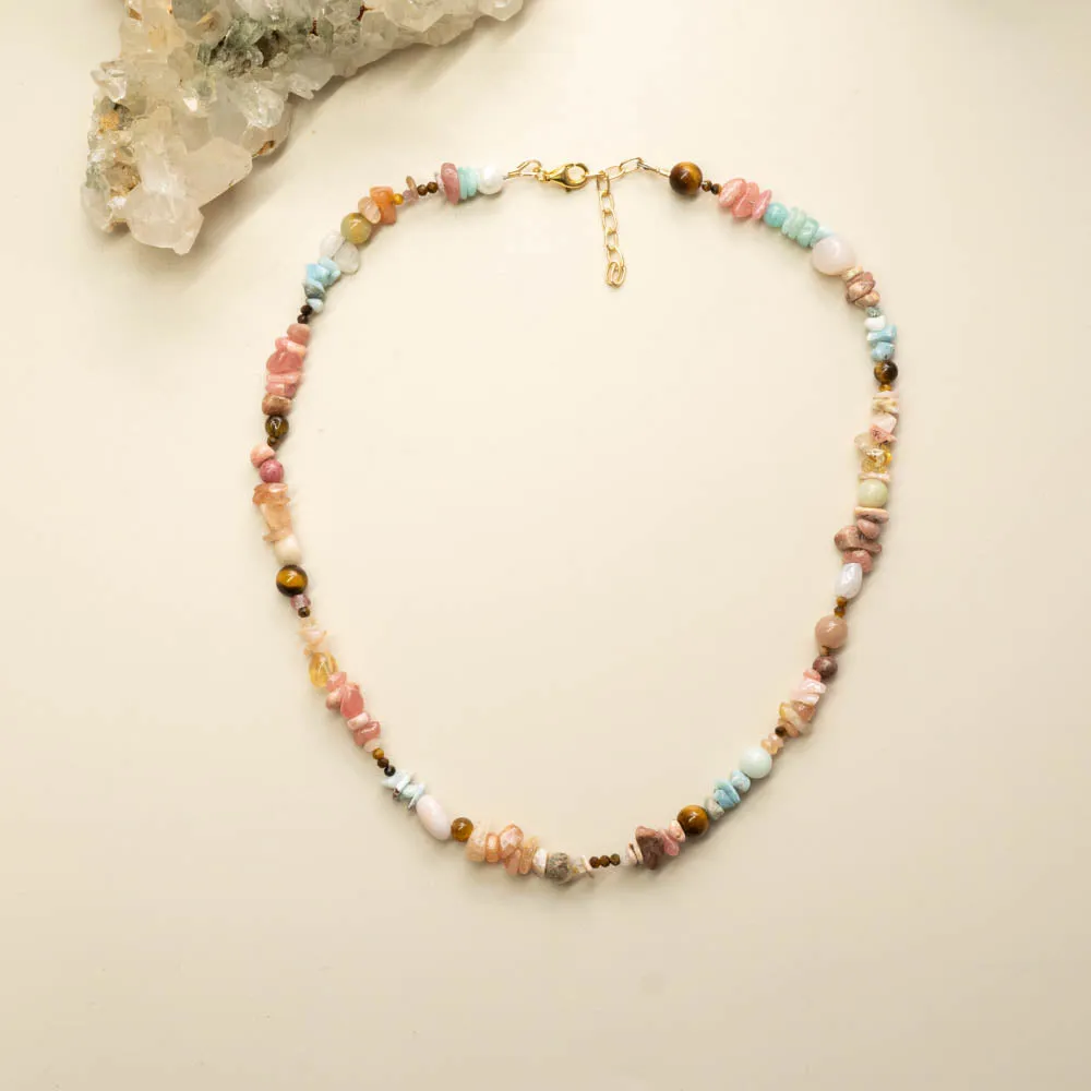 ‘The Wanderer’ Beaded Crystal Necklace