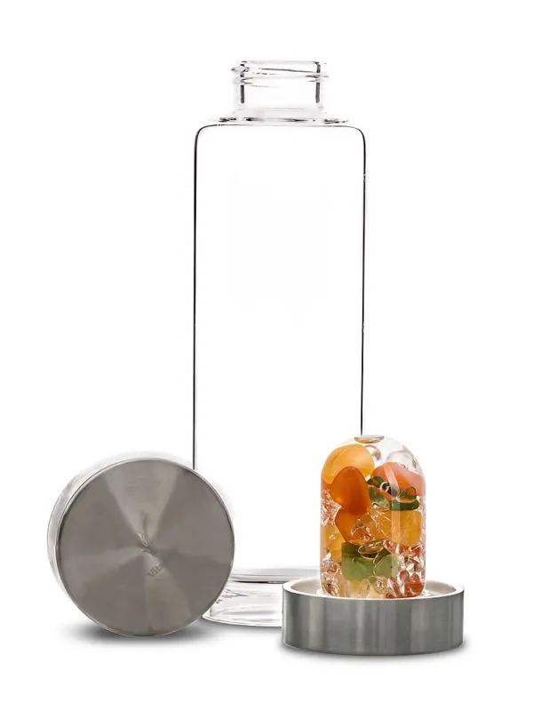 ViA Crystal Water Bottle | HAPPINESS