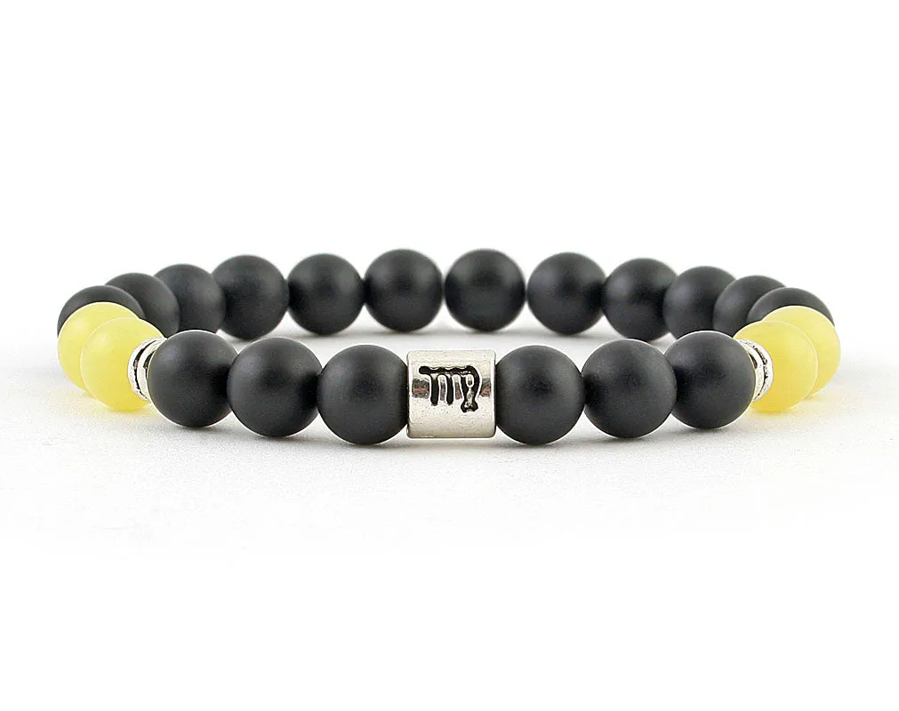 Virgo zodiac bracelet men