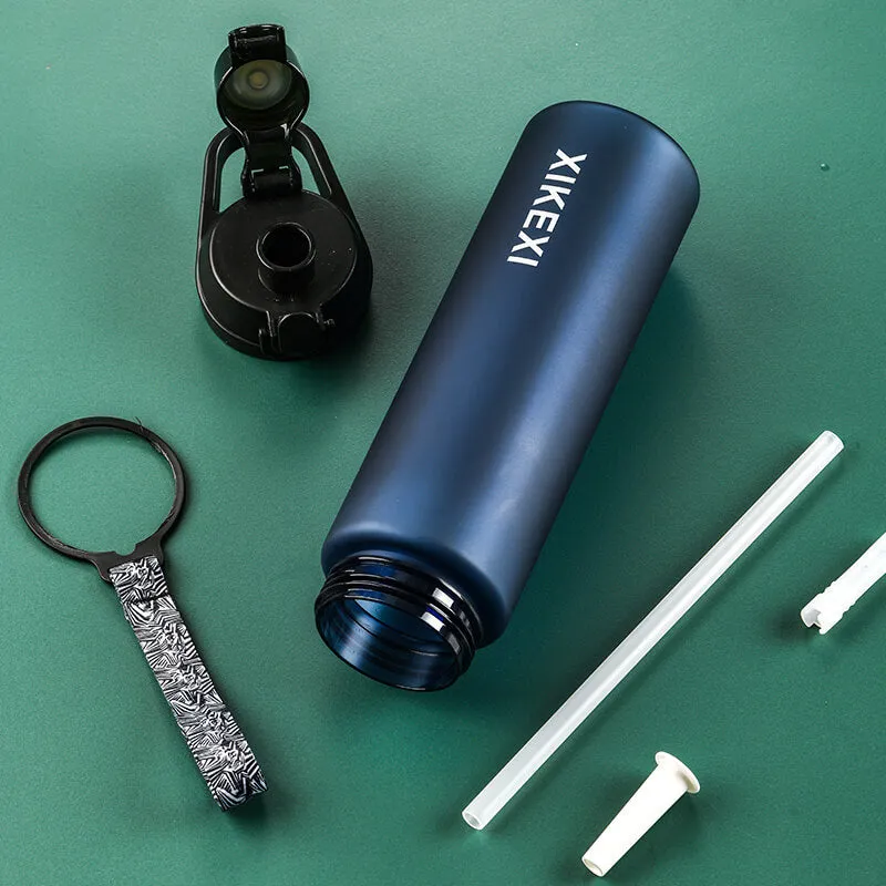 XIKEXI 1L FROSTED PLASTIC WATER BOTTLE