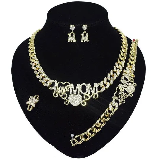 Xo Mom Necklace Set for Women