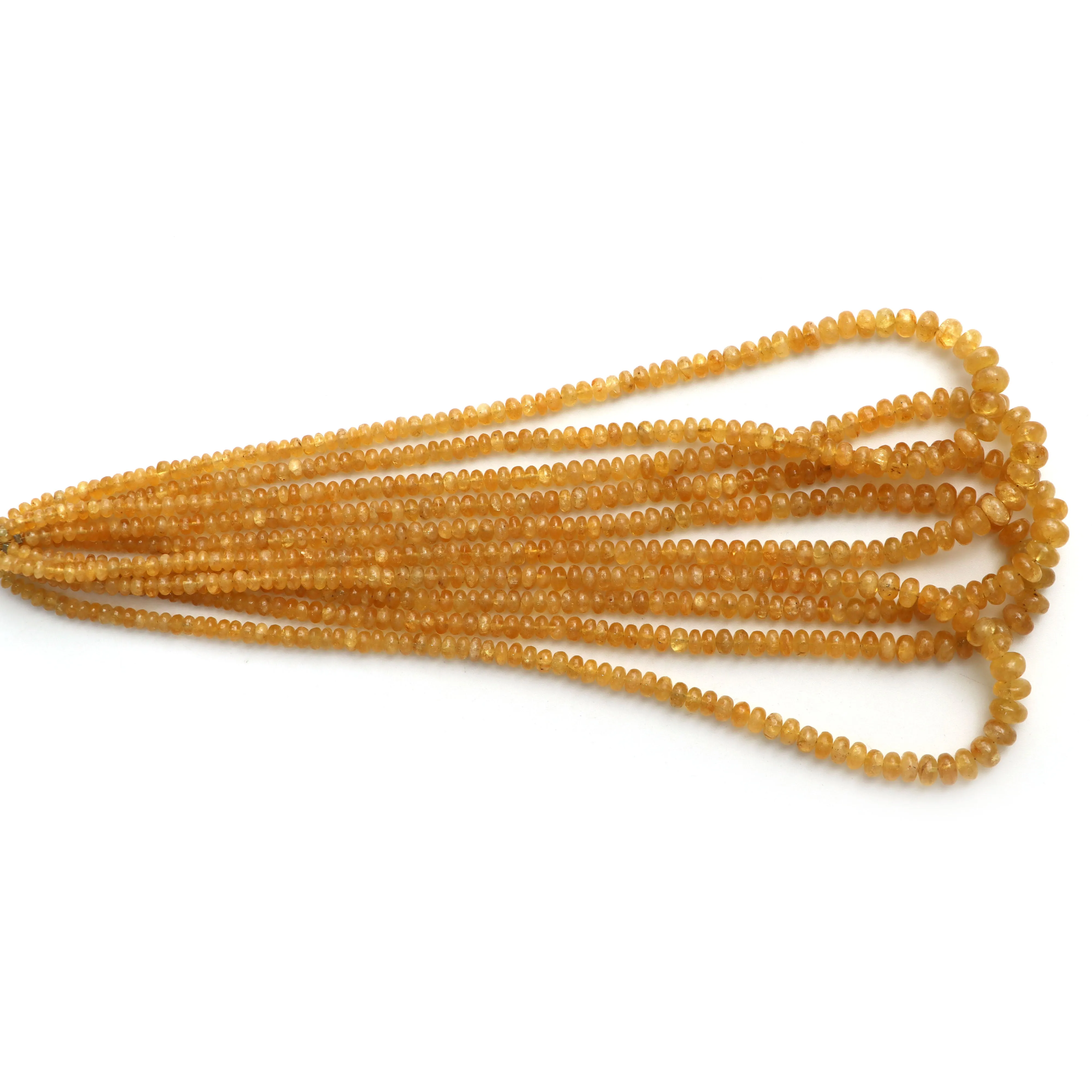Yellow Aquamarine Smooth Rondelle Beads, 5 mm To 8 mm, Aquamarine Jewelry Making Beads, Plain Aquamarine, 18 Inches Strand, Price Per Strand